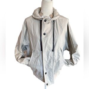 Vintage Nautica Lined Hidden Hoodie Wind Jacket